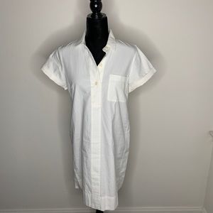 J. Crew White Shirt Dress